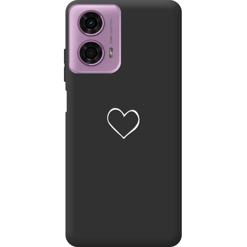 Черный чехол BoxFace Motorola G24 My Heart