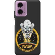 Черный чехол BoxFace Motorola G24 NASA Spaceship