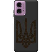 Черный чехол BoxFace Motorola G24 Ukrainian Trident