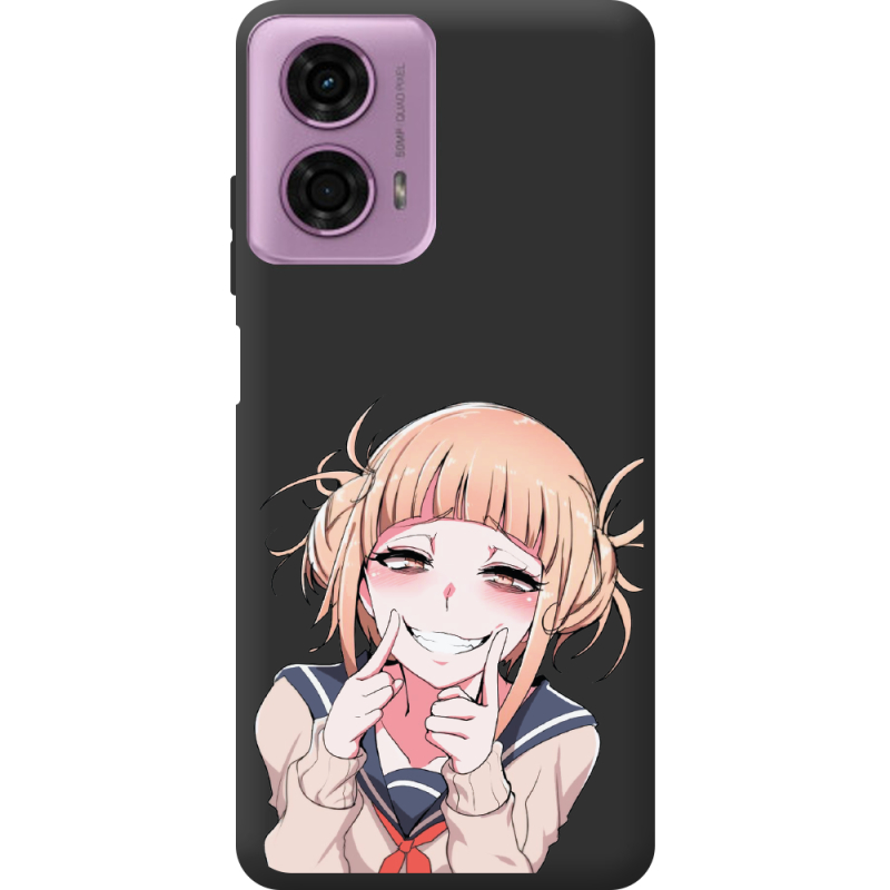 Черный чехол BoxFace Motorola G24 Himiko Toga Smile