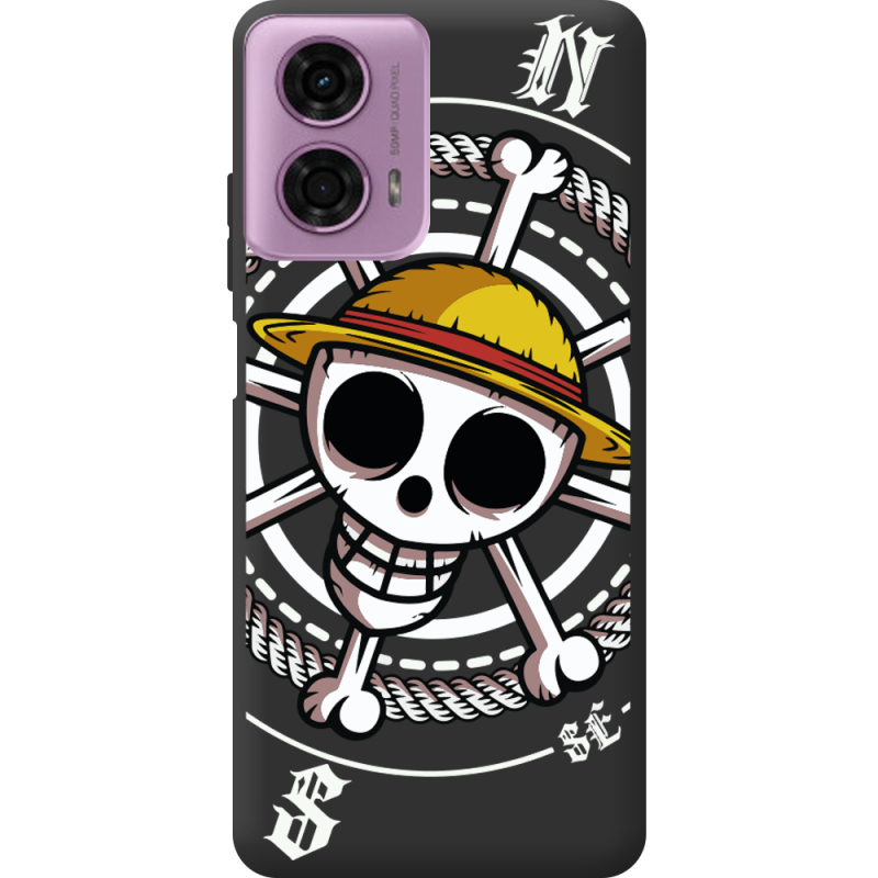 Черный чехол BoxFace Motorola G24 One Piece Компас