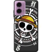 Черный чехол BoxFace Motorola G24 One Piece Компас