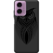 Черный чехол BoxFace Motorola G24 Owl