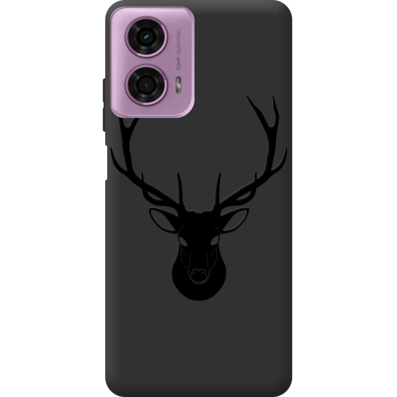 Черный чехол BoxFace Motorola G24 Deer