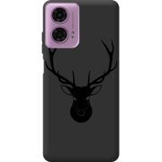 Черный чехол BoxFace Motorola G24 Deer