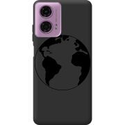 Черный чехол BoxFace Motorola G24 Earth