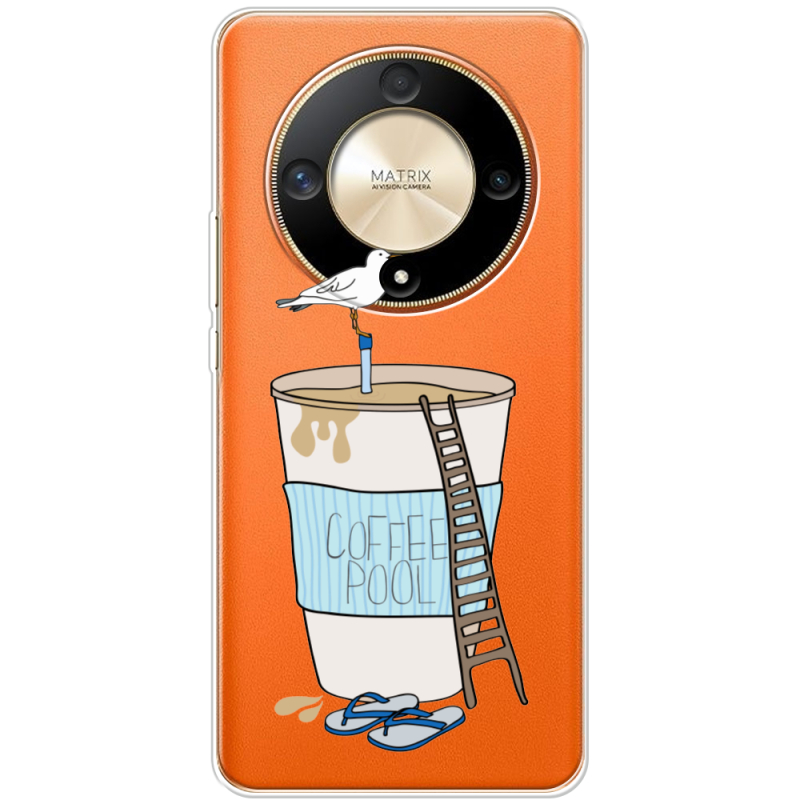 Прозрачный чехол BoxFace Honor Magic 6 Lite 5G Segull in Cofee Pool