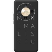 Черный чехол BoxFace Honor Magic 6 Lite 5G Minimalistic