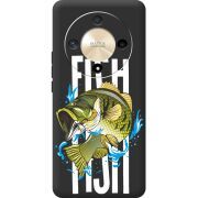 Черный чехол BoxFace Honor Magic 6 Lite 5G Fish