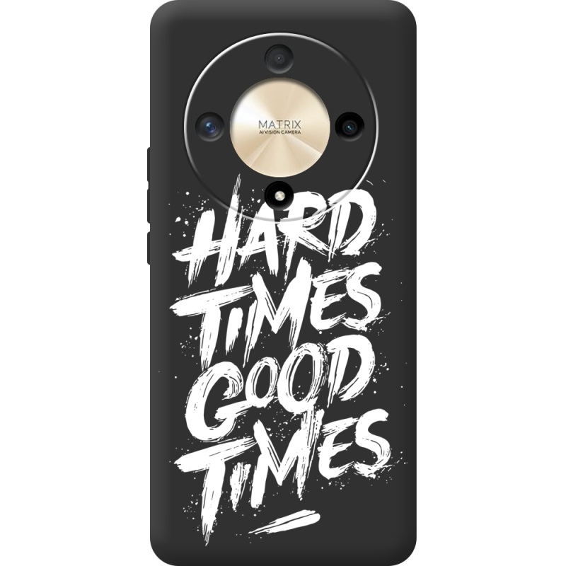 Черный чехол BoxFace Honor Magic 6 Lite 5G Hard Times Good Times