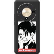 Черный чехол BoxFace Honor Magic 6 Lite 5G Attack On Titan - Ackerman