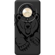 Черный чехол BoxFace Honor Magic 6 Lite 5G Grizzly Bear