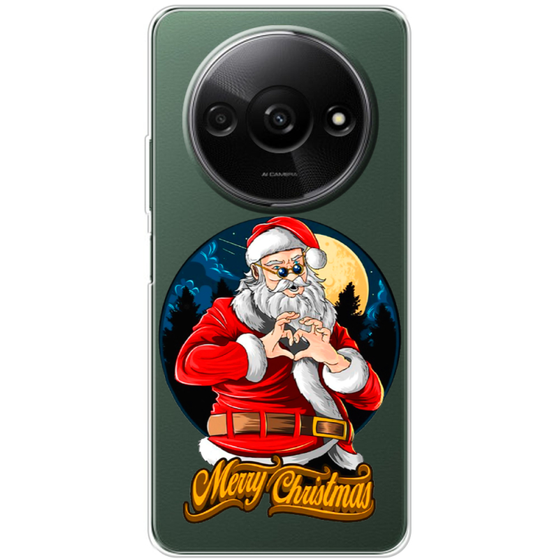 Прозрачный чехол BoxFace Xiaomi Redmi A3 Cool Santa