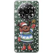 Прозрачный чехол BoxFace Xiaomi Redmi A3 Christmas Deer with Snow