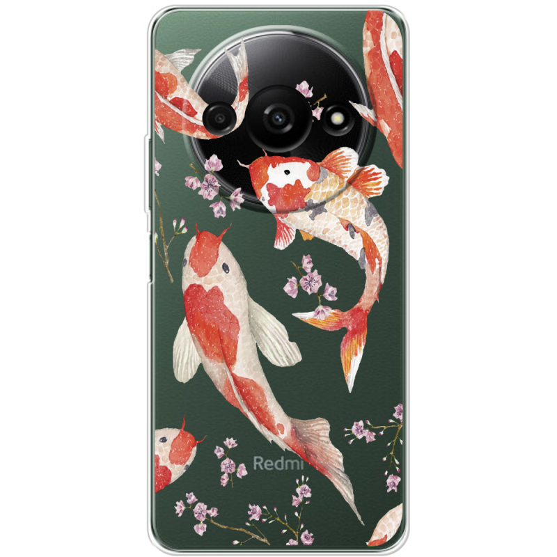 Прозрачный чехол BoxFace Xiaomi Redmi A3 Japanese Koi Fish