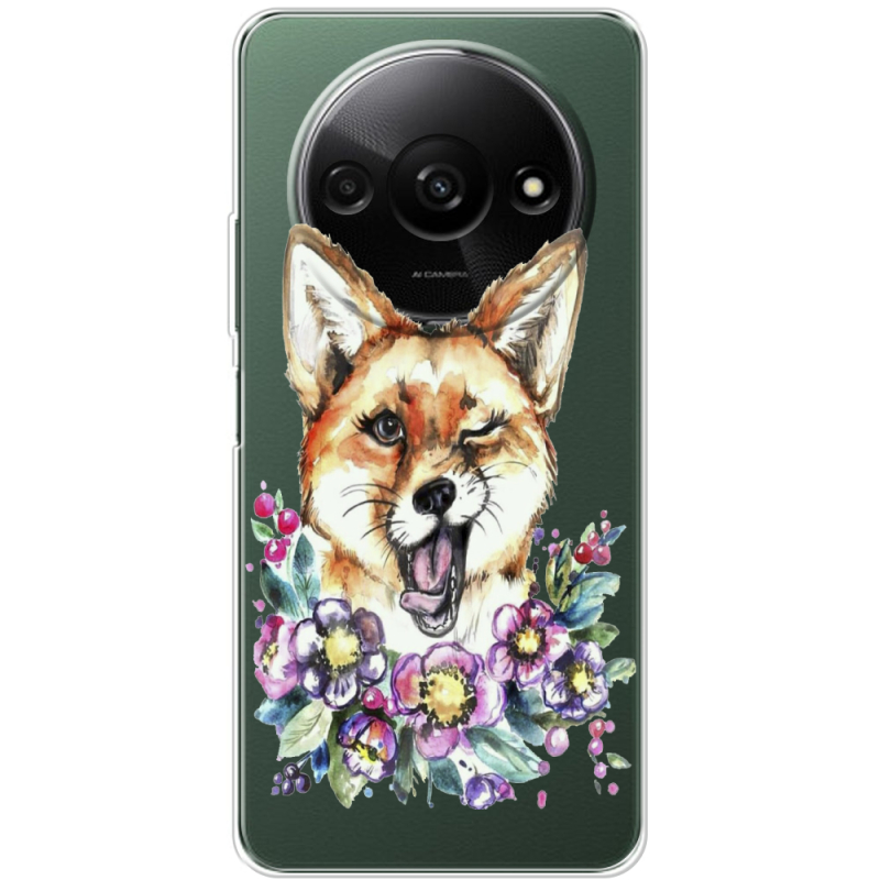 Прозрачный чехол BoxFace Xiaomi Redmi A3 Winking Fox