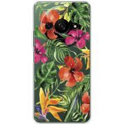 Прозрачный чехол BoxFace Xiaomi Redmi A3 Tropical Flowers