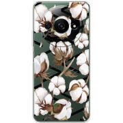 Прозрачный чехол BoxFace Xiaomi Redmi A3 Cotton flowers