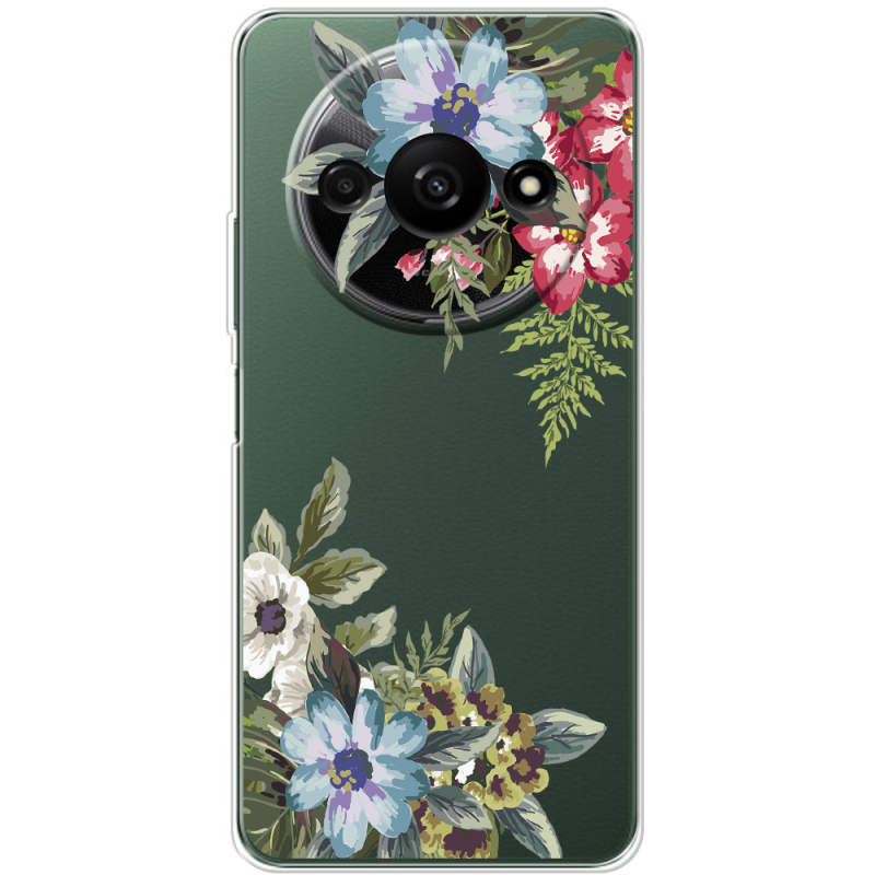 Прозрачный чехол BoxFace Xiaomi Redmi A3 Floral