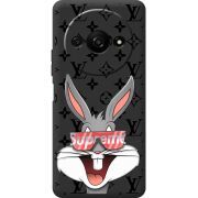 Черный чехол BoxFace Xiaomi Redmi A3 looney bunny