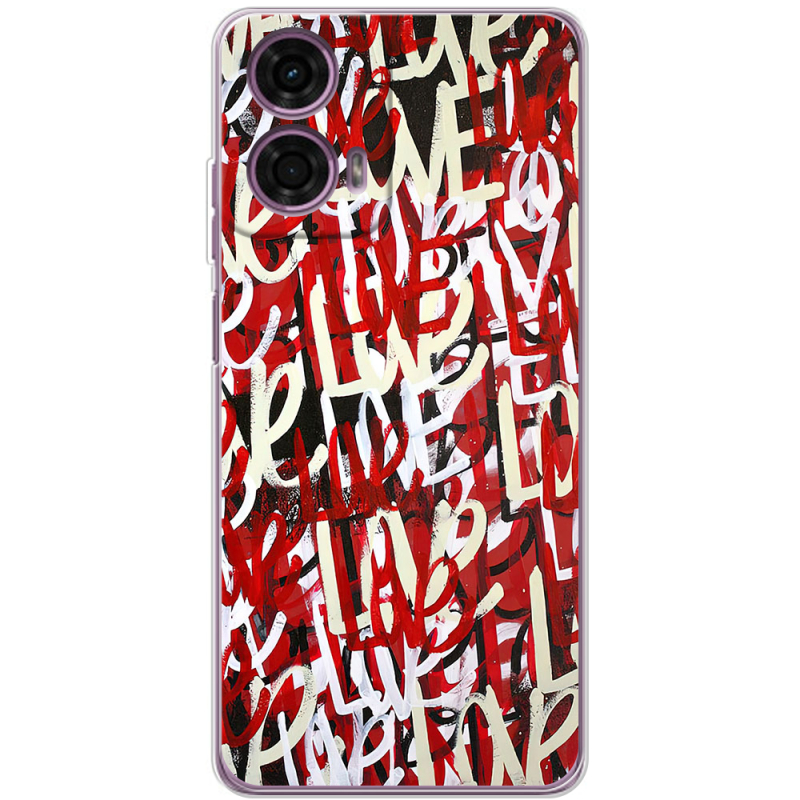 Чехол BoxFace Motorola G24 Power Love Graffiti