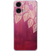 Чехол BoxFace Motorola G24 Power Gold Leaves