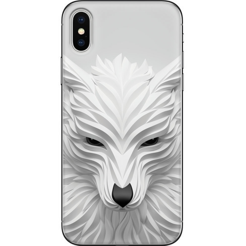 Чехол Uprint Apple iPhone X White Wolf