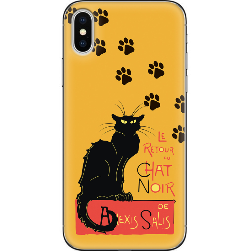 Чехол Uprint Apple iPhone X Noir Cat