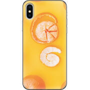 Чехол Uprint Apple iPhone X Yellow Mandarins