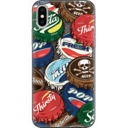 Чехол Uprint Apple iPhone X Drink Lids