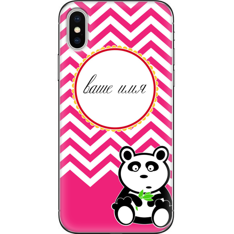 Чехол Uprint Apple iPhone X Именной Panda