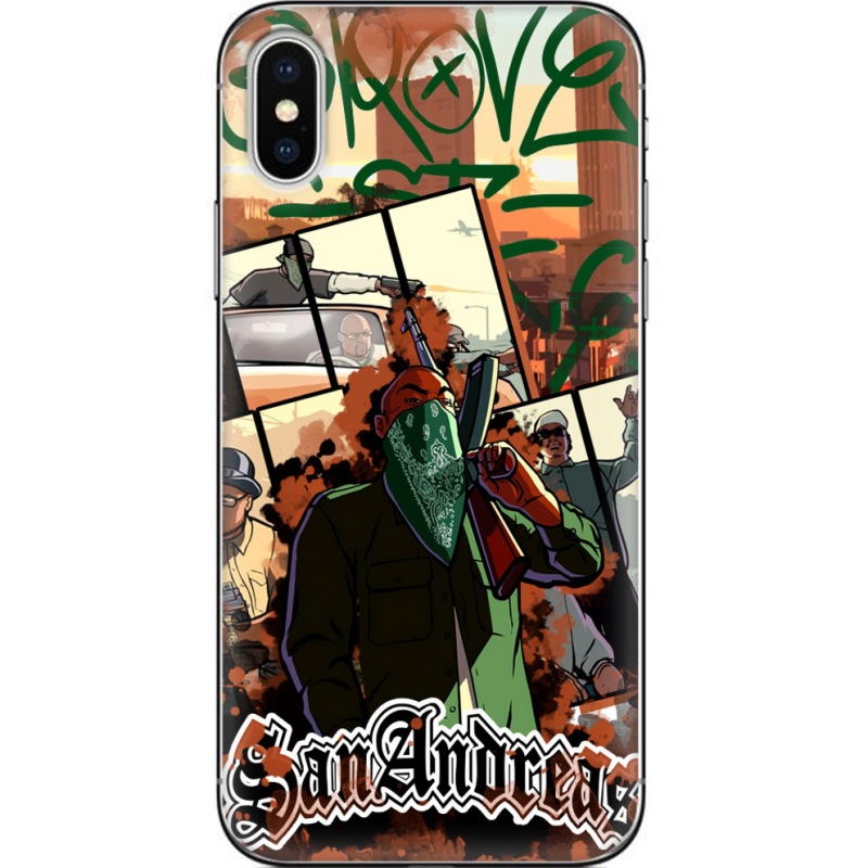 Чехол Uprint Apple iPhone X GTA San Andreas