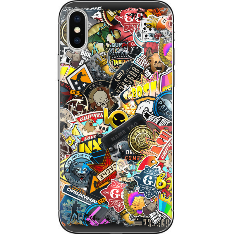 Чехол Uprint Apple iPhone X CS:Go Stickerbombing