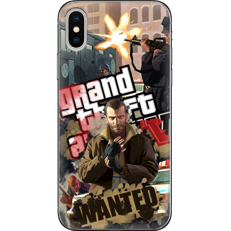 Чехол Uprint Apple iPhone X GTA 4