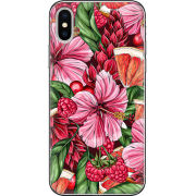 Чехол Uprint Apple iPhone X Tropical Flowers