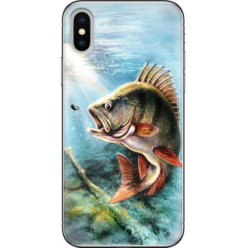 Чехол Uprint Apple iPhone X Полосатый Бандит