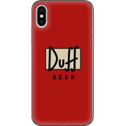 Чехол Uprint Apple iPhone X Duff beer