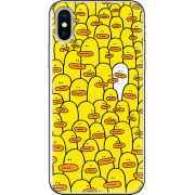 Чехол Uprint Apple iPhone X Yellow Ducklings