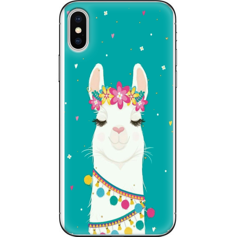 Чехол Uprint Apple iPhone X Cold Llama