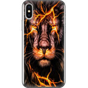 Чехол Uprint Apple iPhone X Fire Lion