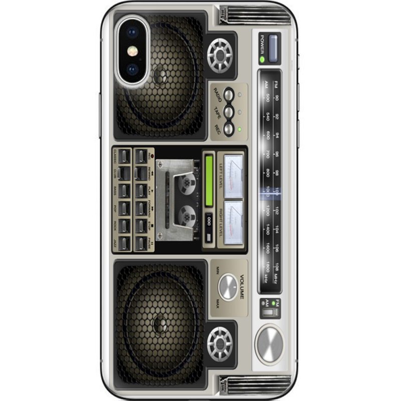 Чехол Uprint Apple iPhone X Old Boombox