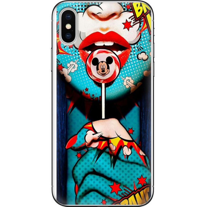 Чехол Uprint Apple iPhone X Girl Pop Art