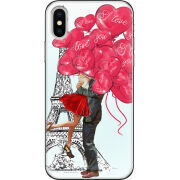 Чехол Uprint Apple iPhone X Love in Paris