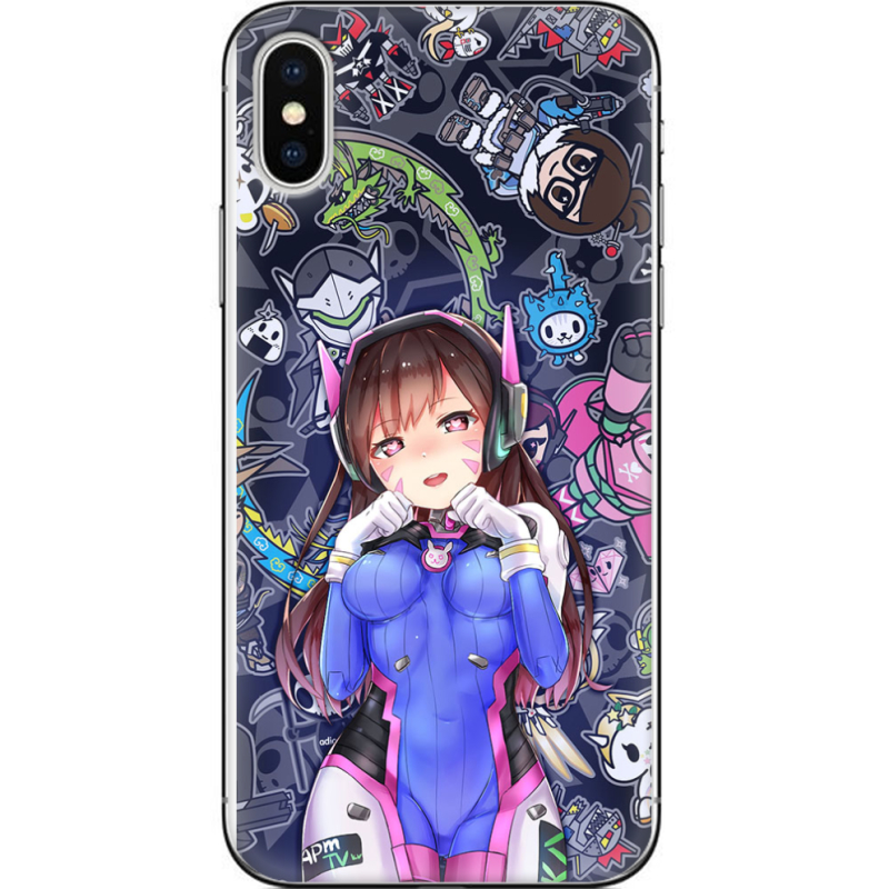 Чехол Uprint Apple iPhone X Overwatch D.VA