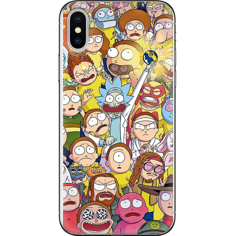 Чехол Uprint Apple iPhone X Rick and Morty