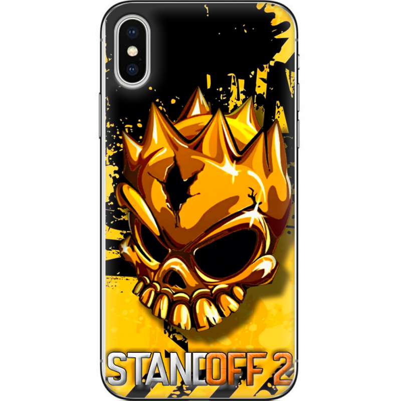 Чехол Uprint Apple iPhone X StandOff 2 gold