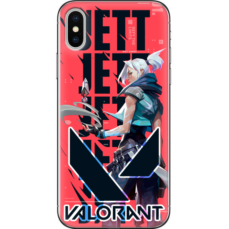 Чехол Uprint Apple iPhone X Valorant Jett