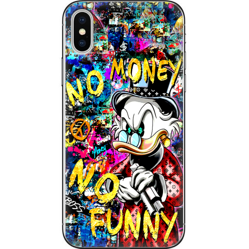 Чехол Uprint Apple iPhone X no money no funny