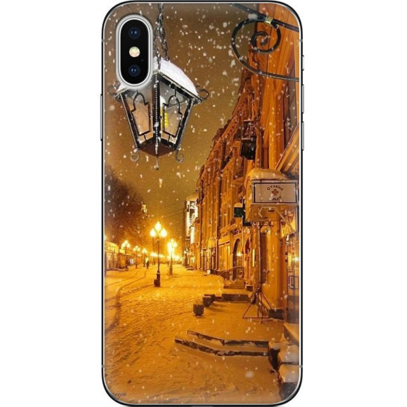 Чехол Uprint Apple iPhone X Night Street