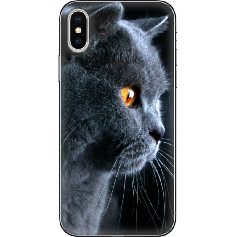 Чехол Uprint Apple iPhone X English cat